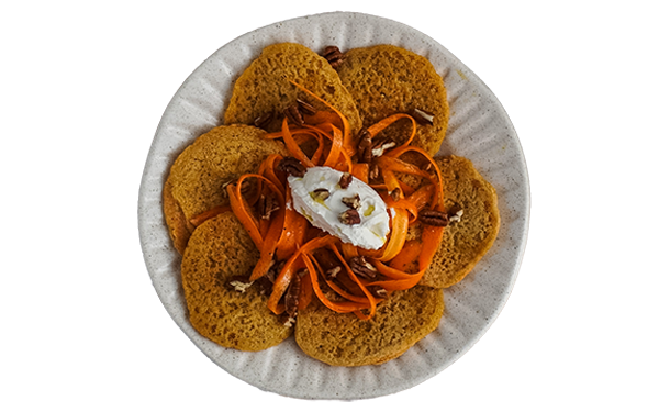 Red lentil pancakes 1